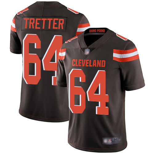 Cleveland Browns JC Tretter Men Brown Limited Jersey #64 NFL Football Home Vapor Untouchable